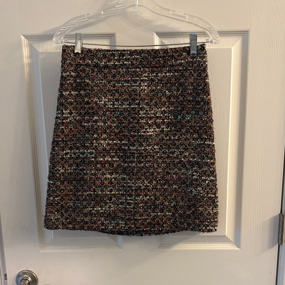 Ann Taylor Multicolor Tweed Skirt